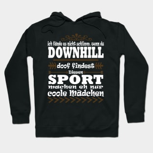 Downhill Fahrradfahren Natur Wheeli Spruch Hoodie